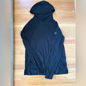 ALO Yoga Black Hoodie L Lightweight